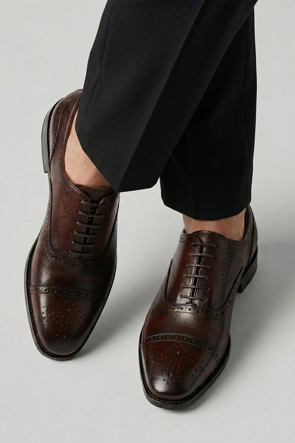 LOGO LEATHERCREST LACE UPS